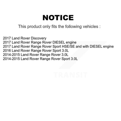 Disc Brake Rotor And Semi-Metallic Pad Front Rear Kit For Land Rover Range Sport