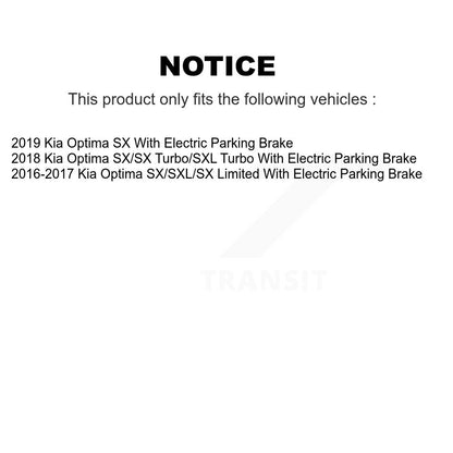 Disc Brake Rotors And Semi-Metallic Pads Front Rear Kit For Kia Optima