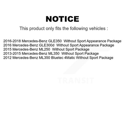 Disc Brake Rotor Semi-Metallic Pad Front Rear Kit For Mercedes-Benz ML350 GLE350