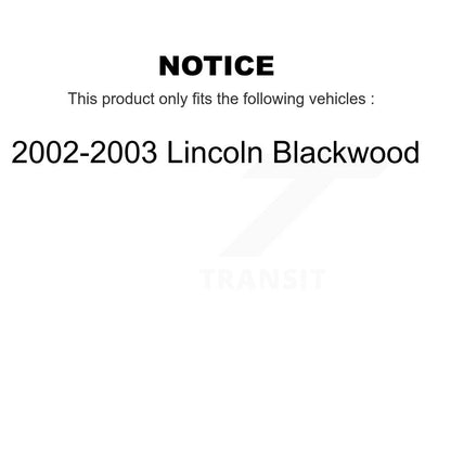 Brake Rotor And Semi-Metallic Pad Front Rear Kit For 2002-2003 Lincoln Blackwood