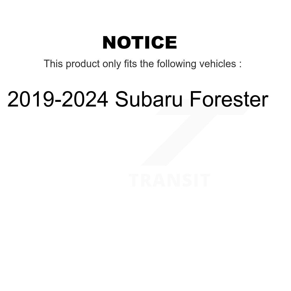 Disc Brake Rotors And Semi-Metallic Pads Rear Kit For Subaru Forester Crosstrek