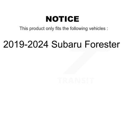 Disc Brake Rotors And Semi-Metallic Pads Rear Kit For Subaru Forester Crosstrek