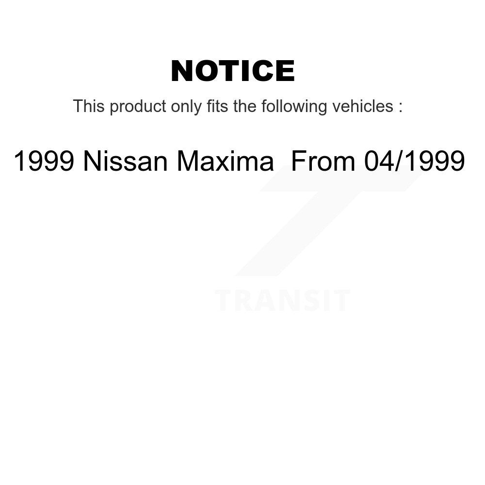 Disc Brake Rotor Semi-Metallic Pad Front Kit For 1999 Nissan Maxima From 04