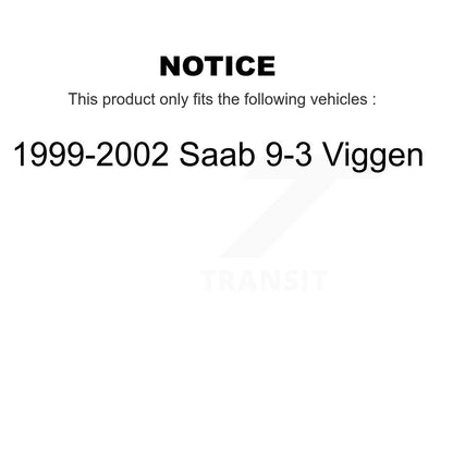 Disc Brake Rotors Semi-Metallic Pad Front Rear Kit For 1999-2002 Saab 9-3 Viggen