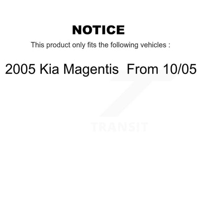 Brake Rotors & Semi-Metallic Pad Front Rear Kit For 2005 Kia Magentis From 10 05