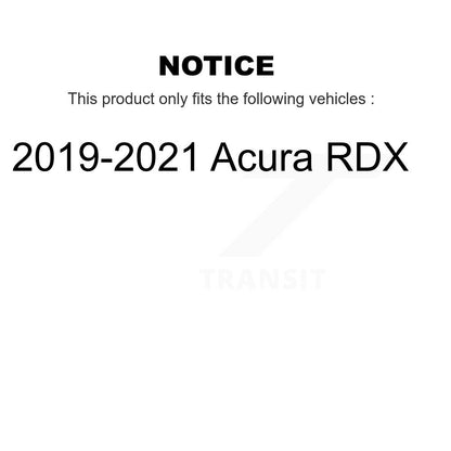 Disc Brake Rotors And Semi-Metallic Pads Front Rear Kit For 2019-2021 Acura RDX