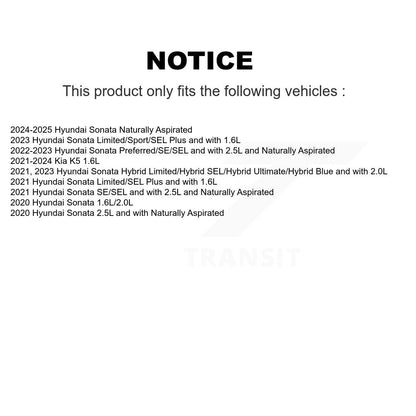 Brake Rotor & Semi-Metallic Pad Front Rear Kit For Hyundai Sonata Kia Niro EV K5