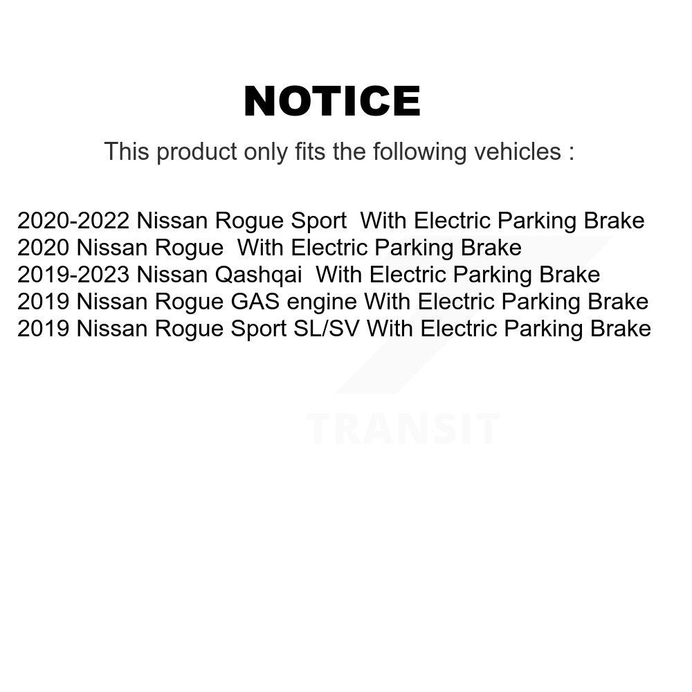 Disc Brake Rotor Semi-Metallic Pad Front Rear Kit For Nissan Rogue Sport Qashqai