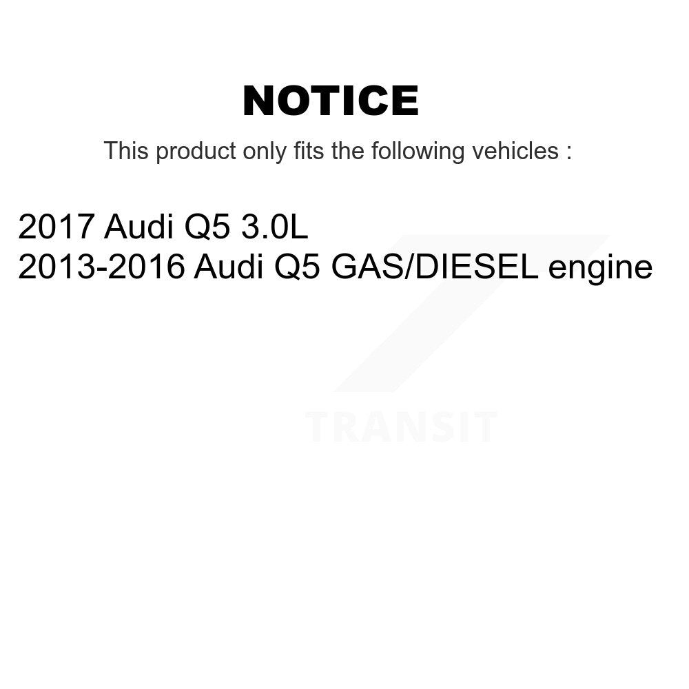 Disc Brake Rotors And Semi-Metallic Pads Front Rear Kit For Audi Q5