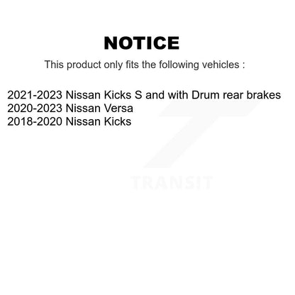 Disc Brake Rotors And Semi-Metallic Pads Front Kit For Nissan Kicks Versa