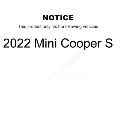 Disc Brake Rotors And Semi-Metallic Pads Front Kit For 2022 Mini Cooper S