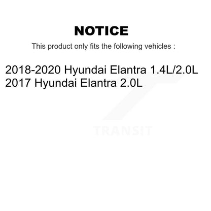 Disc Brake Rotors And Ceramic Pads Front Kit For Hyundai Elantra