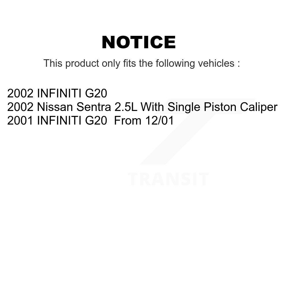 Disc Brake Rotors And Ceramic Pads Front Rear Kit For Nissan Sentra INFINITI G20