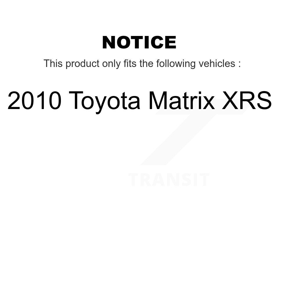 Disc Brake Rotors And Ceramic Pads Front Rear Kit For 2010 Toyota Matrix XRS