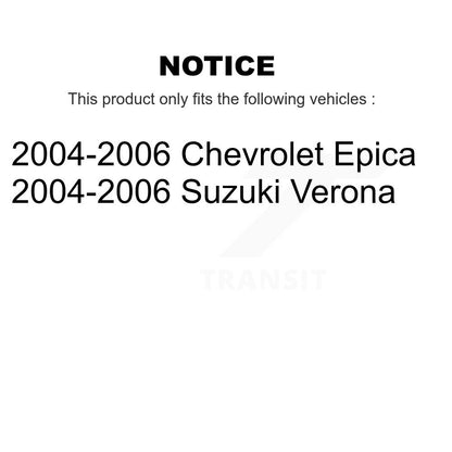Brake Rotor And Ceramic Pad Rear Kit For 2004-2006 Chevrolet Epica Suzuki Verona