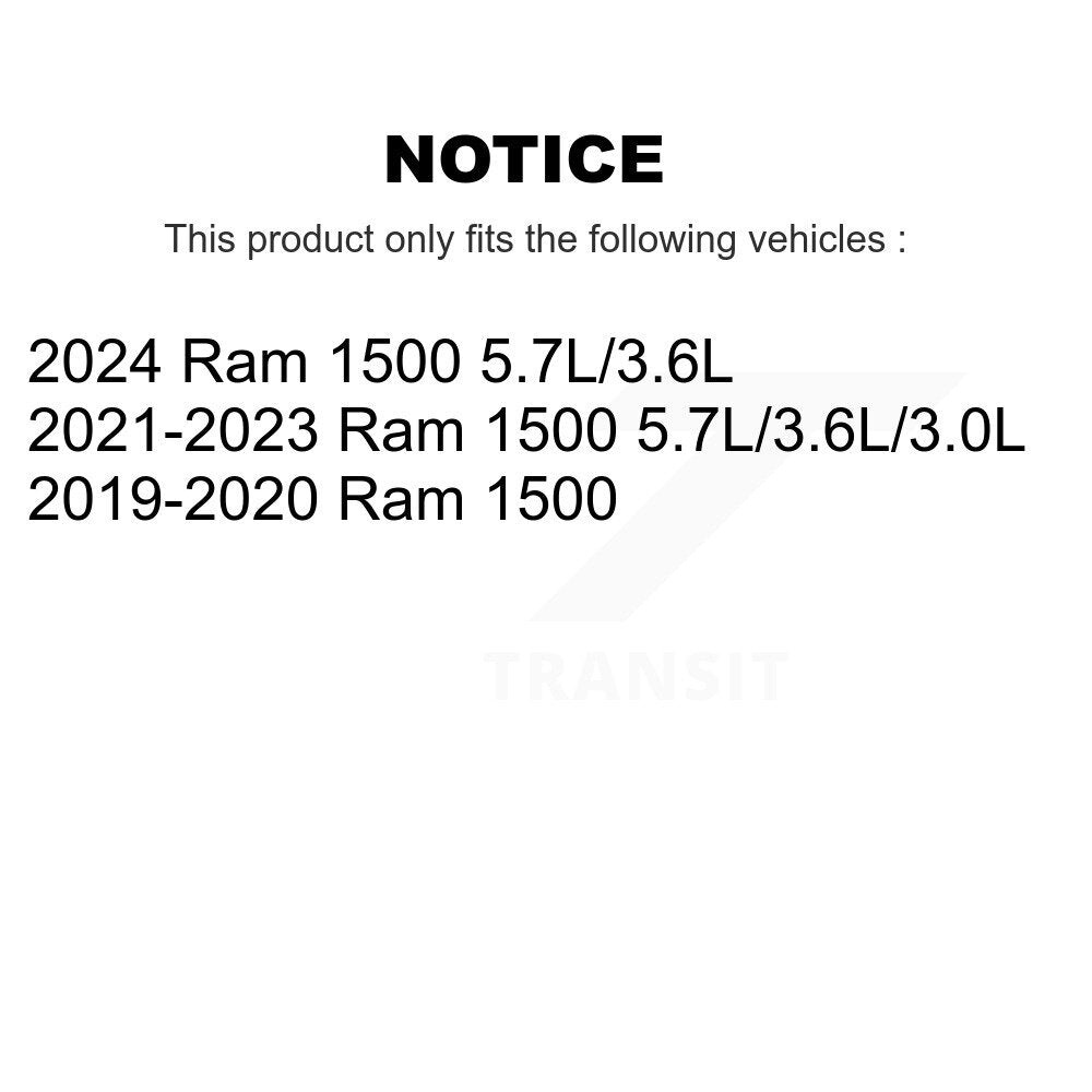 Disc Brake Rotors And Ceramic Pads Front Rear Kit For Ram 1500