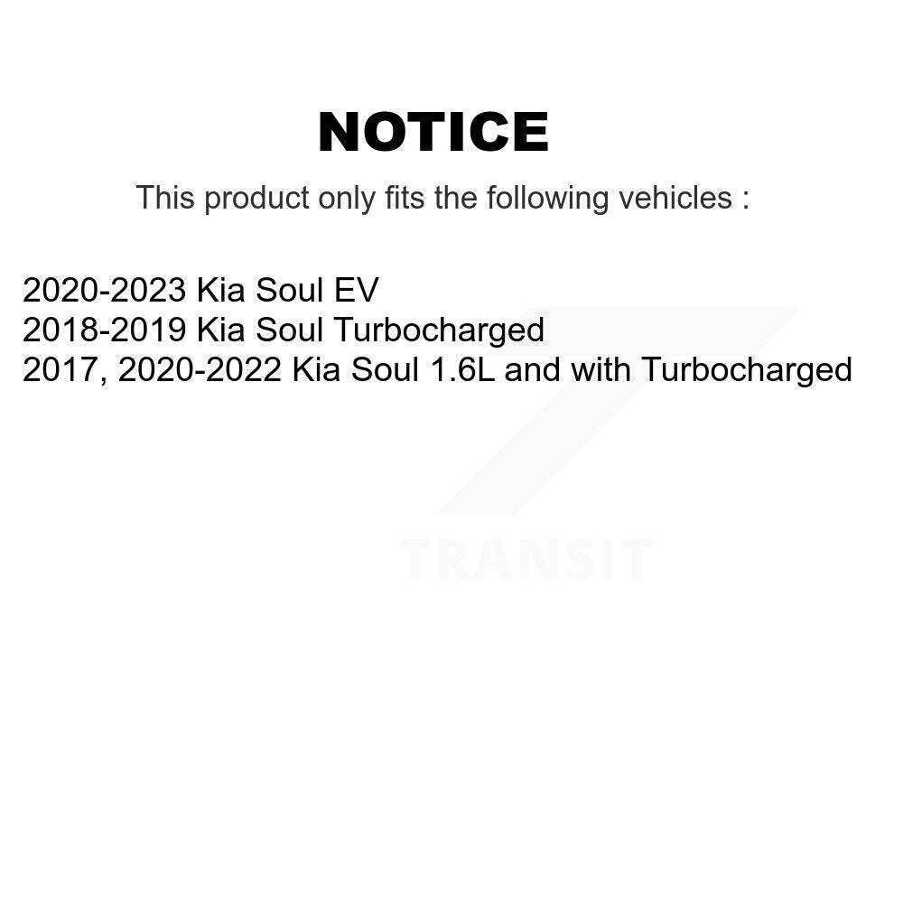 Disc Brake Rotors And Ceramic Pads Front Kit For Kia Soul EV