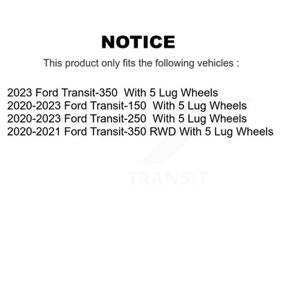 Brake Rotors & Ceramic Pad Rear Kit For Ford Transit-250 Transit-150 Transit-350