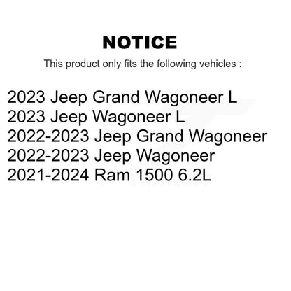 Disc Brake Rotor & Ceramic Pad Front Rear Kit For Ram 1500 Jeep Wagoneer Grand L