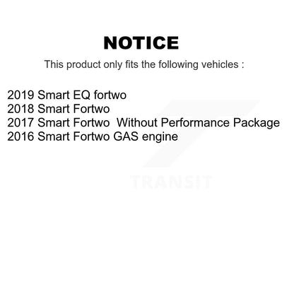 Disc Brake Rotors And Ceramic Pads Front Kit For Smart Fortwo EQ fortwo