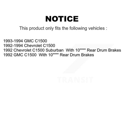 Brake Hub Rotor Inner & Outer Race Bearing Set And Pad Front Kit For C1500 GMC