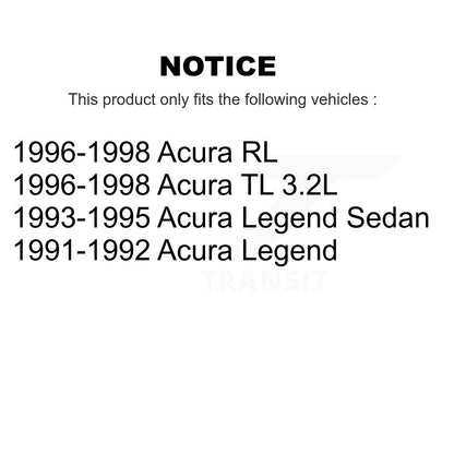 Wheel Bearing Disc Brake Rotor And Ceramic Pads Front Kit For Acura TL Legend RL