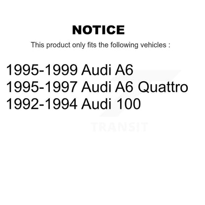 Wheel Bearing Disc Brake Rotor And Ceramic Pad Front Kit For Audi A6 Quattro 100