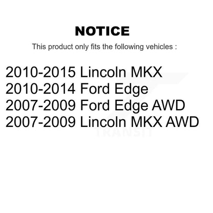 Wheel Bearing Disc Brake Rotors And Pads Front Kit For Ford Edge Lincoln MKX