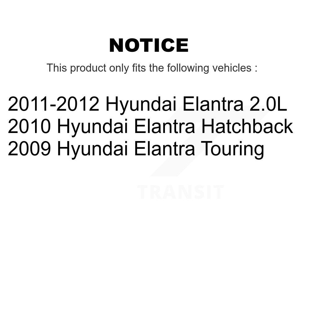 Wheel Bearing Disc Brake Rotors And Ceramic Pads Front Kit For Hyundai Elantra