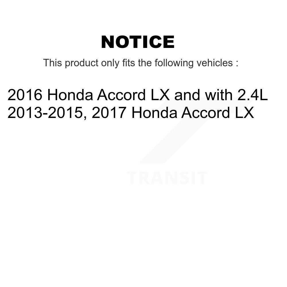 Wheel Bearing Coated Drilled Slotted Brake Rotor Pads Front Kit For Honda Accord