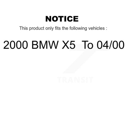 Wheel Bearing Coated Disc Brake Rotor And Pad Front Kit For 2000 BMW X5 To 04 00