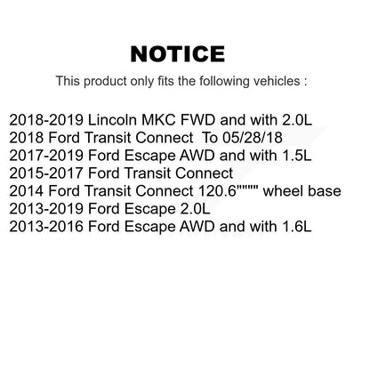 Wheel Bearing Coat Brake Rotor Pad Front Kit For Ford Escape Transit Connect MKC