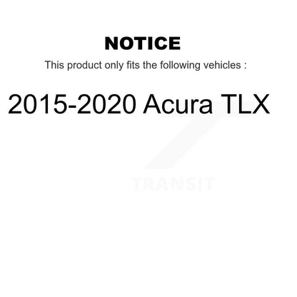 Wheel Bearing Coated Disc Brake Rotor And Pads Front Kit For 2015-2020 Acura TLX