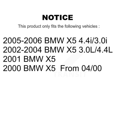 Wheel Bearing Coated Disc Brake Rotor And Semi-Metallic Pad Front Kit For BMW X5