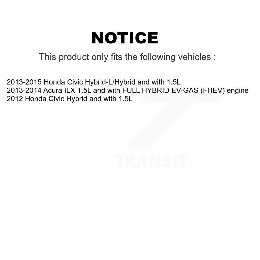 Wheel Bearing Coated Disc Brake Rotor & Pads Front Kit For Honda Civic Acura ILX