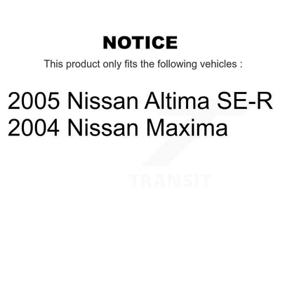 Wheel Bearing Coated Disc Brake Rotor And Pad Front Kit For Nissan Altima Maxima