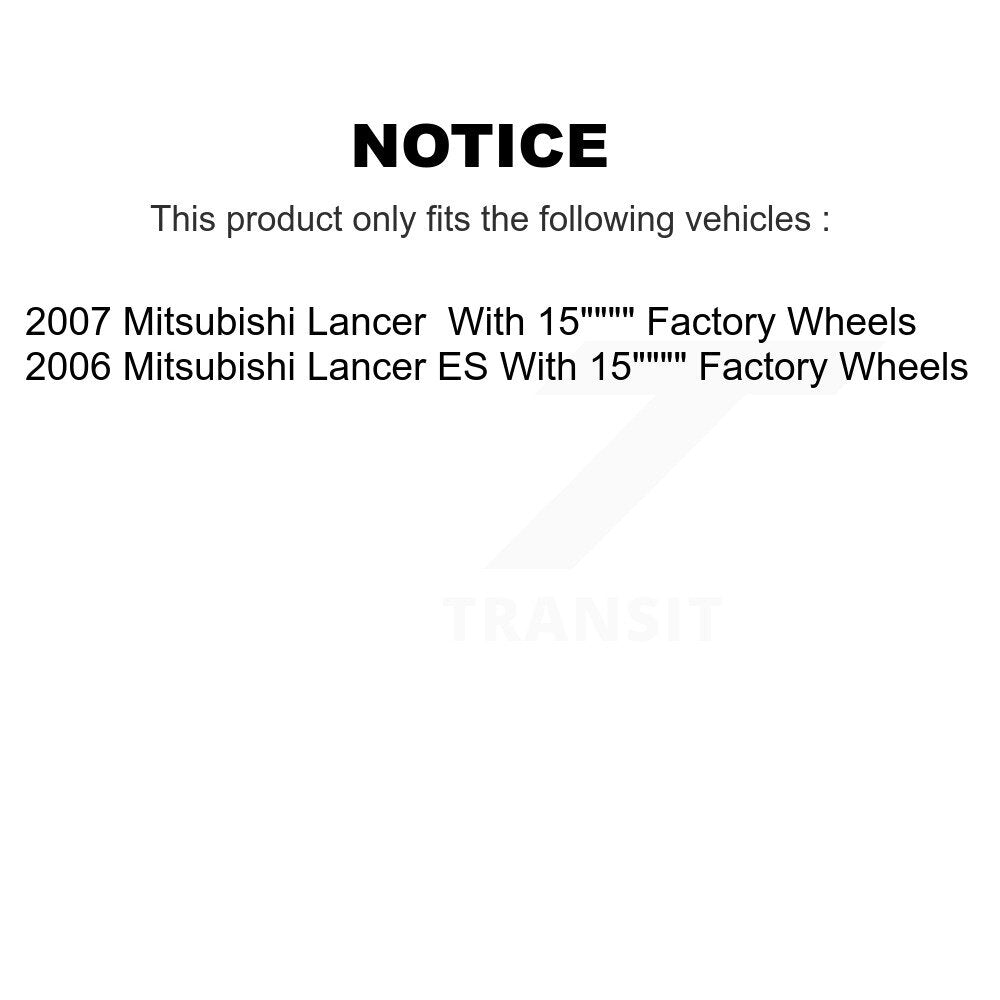 Wheel Bearing Coated Disc Brake Rotors And Pads Front Kit For Mitsubishi Lancer