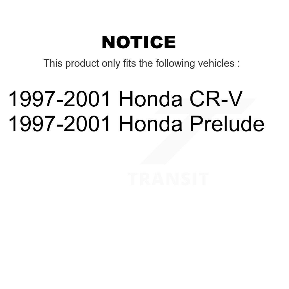 Wheel Bearing Disc Brake Rotor & Pads Front Kit For 1997-2001 Honda CR-V Prelude