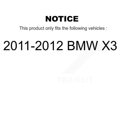 Wheel Bearing Disc Brake Rotors And Pads Front Kit For 2011-2012 BMW X3