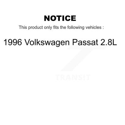 Wheel Bearing Disc Brake Rotor And Pad Front Kit For 1996 Volkswagen Passat 2.8L