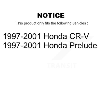 Wheel Bearing Disc Brake Rotor & Pads Front Kit For 1997-2001 Honda CR-V Prelude