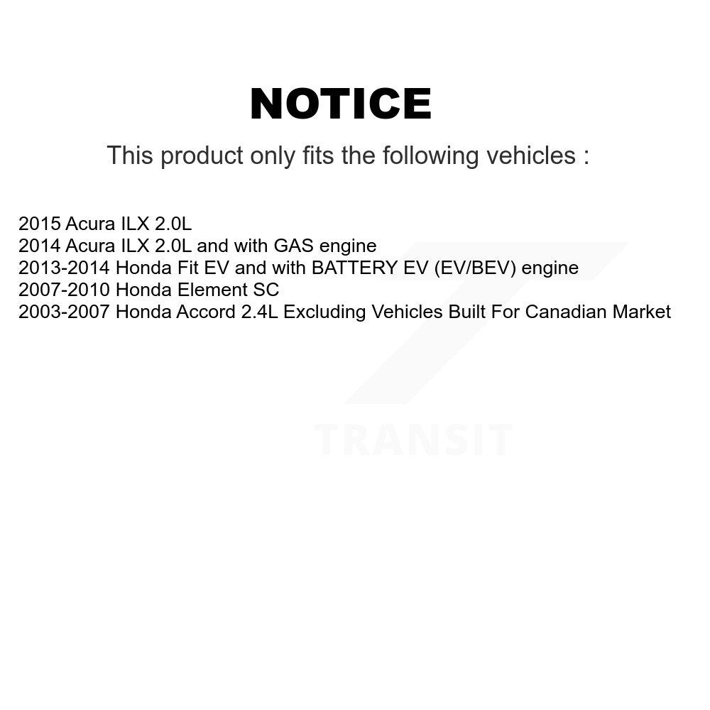 Wheel Bearing Brake Rotor & Pad Front Kit For Honda Accord Fit Element Acura ILX