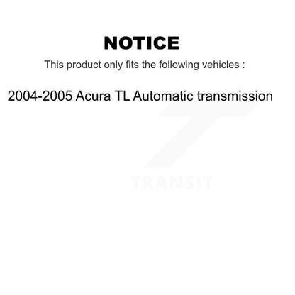 Wheel Bearing Disc Brake Rotor Pad Front Kit For Acura TL Automatic transmission