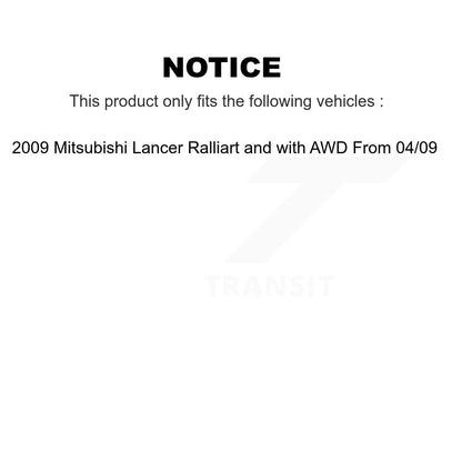 Wheel Bearing Brake Rotor Pads Front Kit For Mitsubishi Lancer Ralliart with AWD