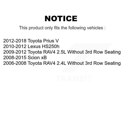 Hub Bearing Drilled Slot Brake Rotor Pad Front Kit For Toyota RAV4 Prius V Scion