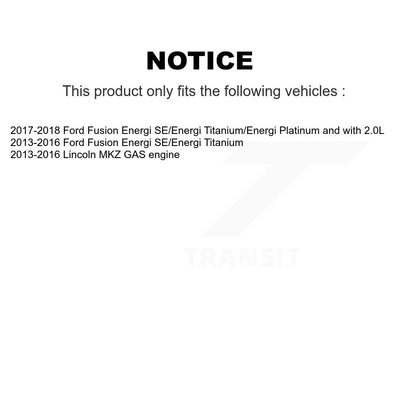 Hub Bearing Drilled Slot Brake Rotor & Pad Front Kit For Ford Fusion Lincoln MKZ