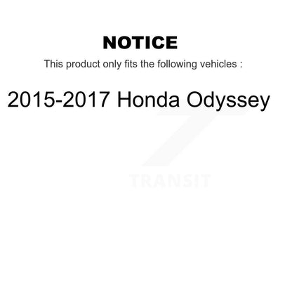 Hub Bearing Drilled Slot Brake Rotor & Pad Front Kit For 2015-2017 Honda Odyssey