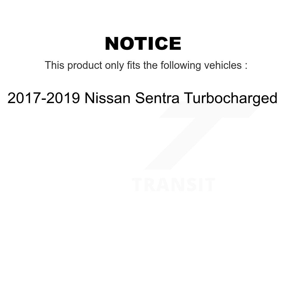 Hub Bearing Coat Brake Rotor Pads Front Kit For 17-19 Nissan Sentra Turbocharged
