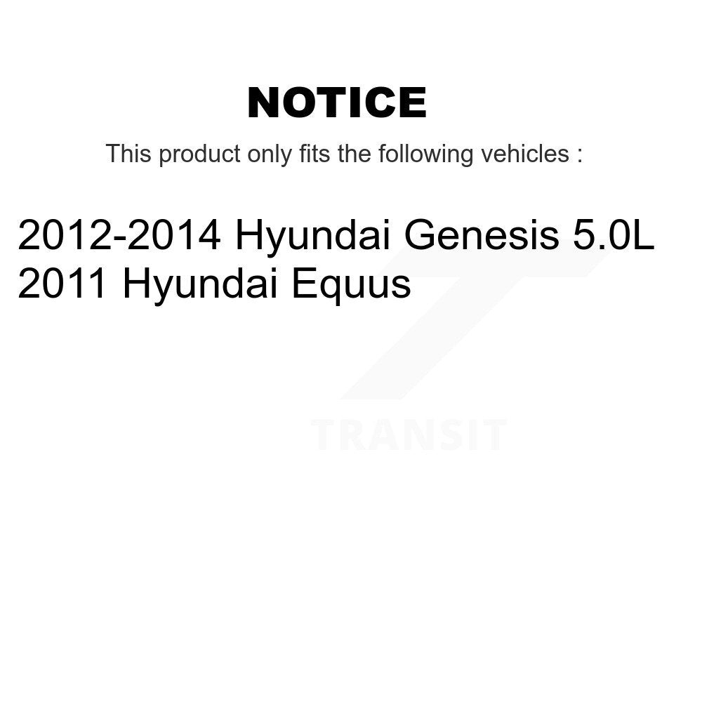 Hub Bearing Assembly Coated Brake Rotor Pads Front Kit For Hyundai Genesis Equus