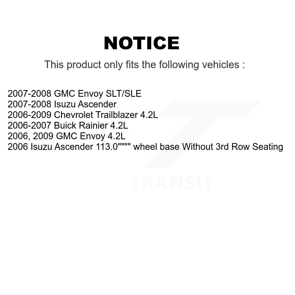 Hub Bearing Coated Brake Rotor Pad Front Kit For Chevrolet Trailblazer GMC Envoy